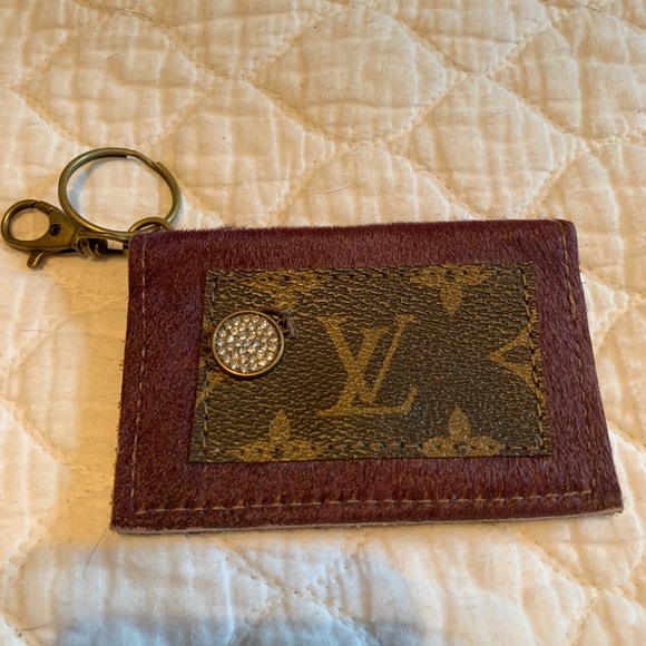 Accessories - Upcycled LV wallet keychain